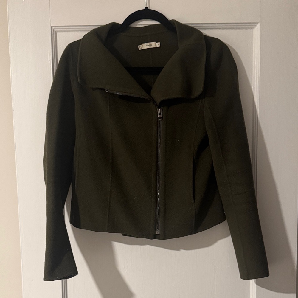 Vince Dark Green Wool Women's Blazer